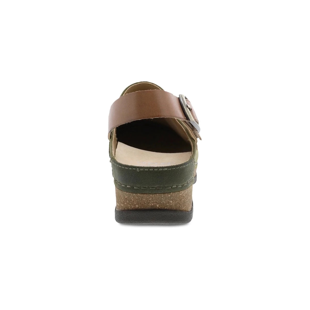 Dansko Merrin Clog Olive Burnished Suede Comfortable Shoes