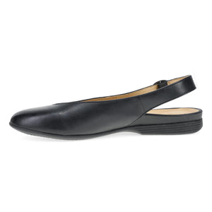 Dansko Lea Flat - Black Burnished Nappa