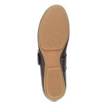 Close-up of a shoe sole with tan sole
