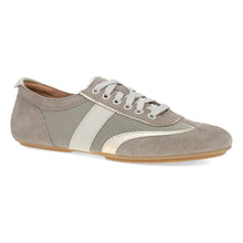 Dansko women's sneaker, with a taupe suede upper  