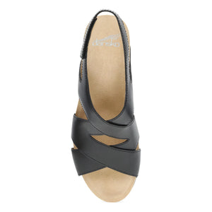 Dansko Shyla Sandal - Black Burnished Nappa