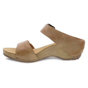 Dansko Tanya Sandal - Tan Milled Burnished