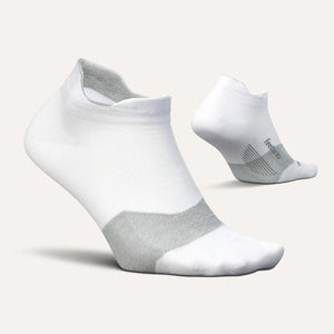Feetures  Elite Ultra Light No Show Tab Sock - White