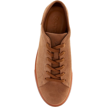 Ecco Soft 10 Suede Mens Sneaker - Camel laces view 