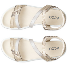 Ecco Soft Sandal - Python/Pure Cashmere Metallic Gold top view 