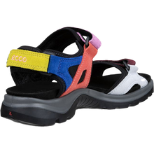 Womens Ecco Yucatan Offroad Sandal Multicolor back view 