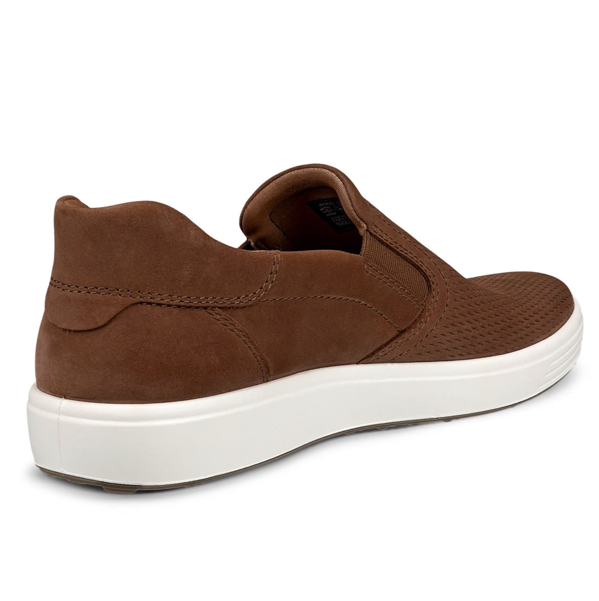 Mens ECCO Preforated Brown Leather Slip On Sneakers ~ Size 46 Ecco Collin Perf Men main image 2