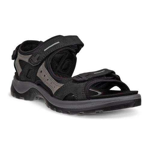 Ecco Yucatan Sandal - Black/Mole/Black