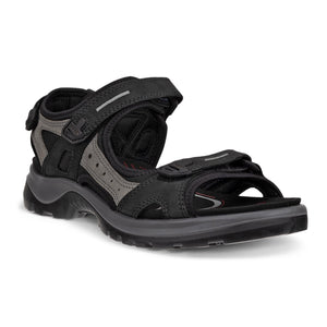 Ecco Yucatan Sandal - Black/Mole/Black