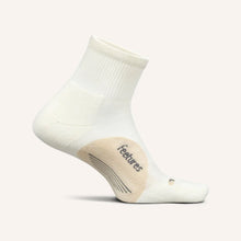 White sock with beige heel and sole