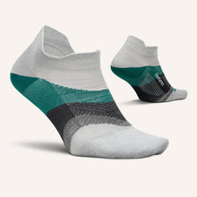 Gray and teal ankle socks