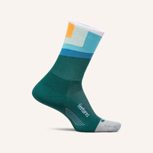 Colorful sock with geometric pattern 