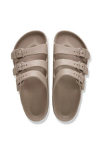 Papillio By Birkenstock Florida EVA Gray Grey Taupe Side View  top down