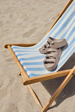 Papillio By Birkenstock Florida EVA Gray Grey Taupe Side View pool and beach sandal 