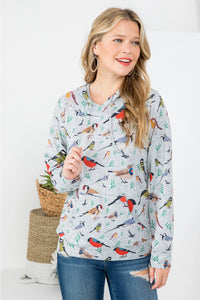 LA Soul Lightweight Hoodie - Birds