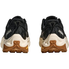 Hoka One One Women's Transport 2 - Black/Alabaster walking sneaker elastic lace back view 