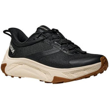 Hoka One One Women's Transport 2 - Black/Alabaster walking sneaker elastic lace side view 