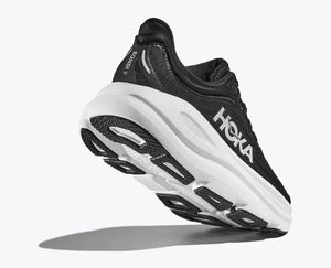 Hoka Bondi 9 Wide Running Shoe - Black / White