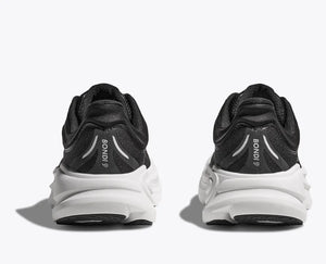 Hoka Bondi 9 Wide Running Shoe - Black / White