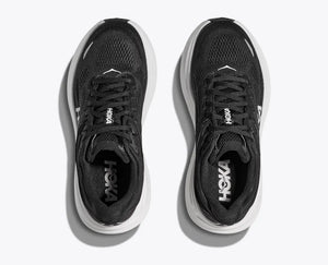 Hoka Bondi 9 Wide Running Shoe - Black / White