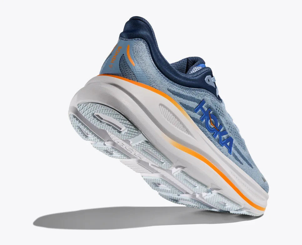 Hoka Bondi 9 Wide Running Shoe - Drizzle / Downpour | Comfortable