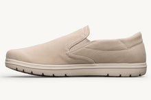 Lems Malibu Taupe Canvas Slip On sneaker zero drop 