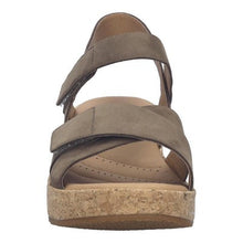 taupe sandal with adjustable straps 