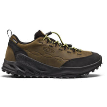 Men's brown hiking shoe with black sole 