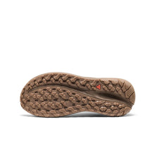 Brown shoe sole with tread pattern