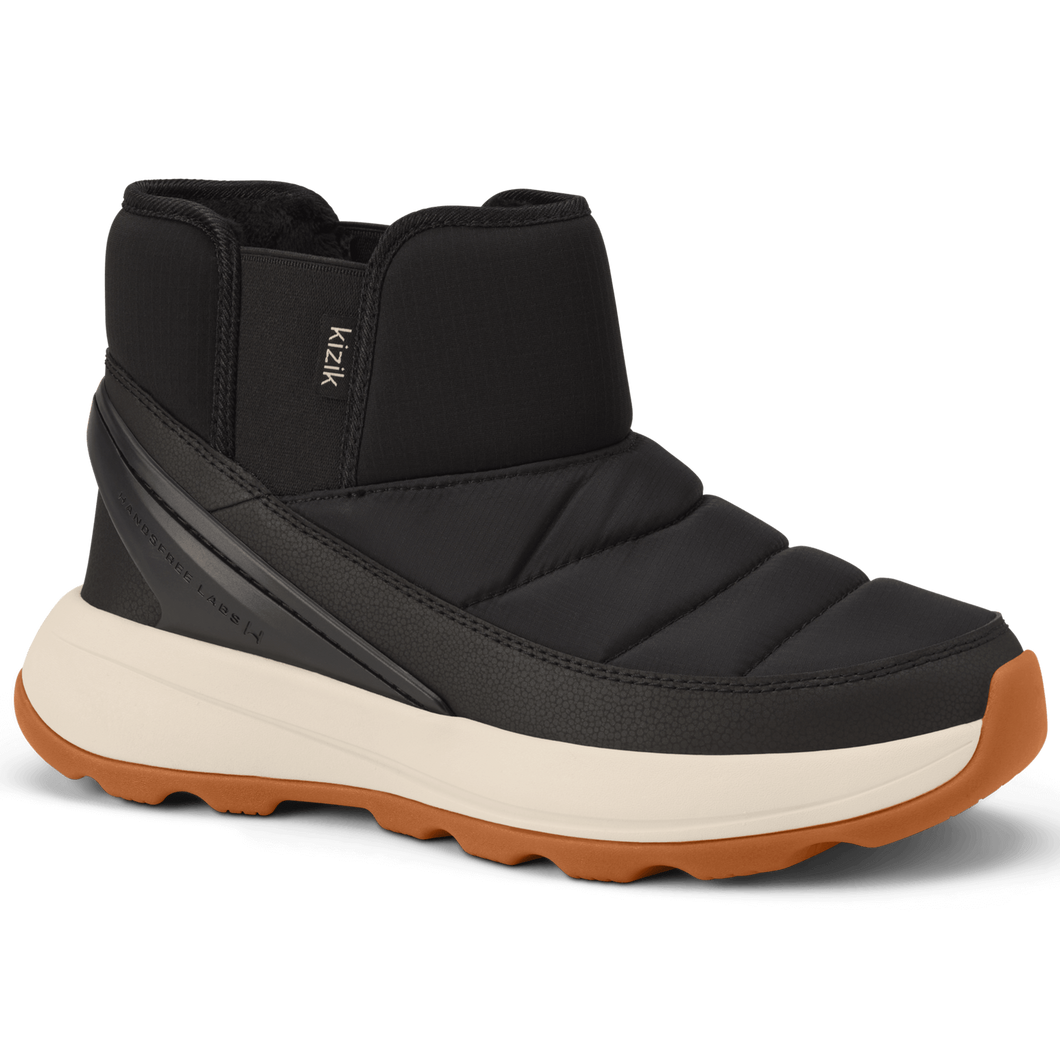 Kizik Women's Juno 2 Low Winter Boot - Black/Whitecap Gray