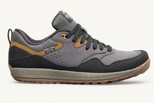 Gray and brown hiking shoe 