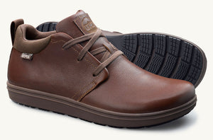 Lems Chukka Grip Leather Minimal Boot - Chestnut