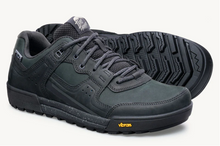 Black Waterproof Leather Shoe Zero Drop Wide Toe Box 