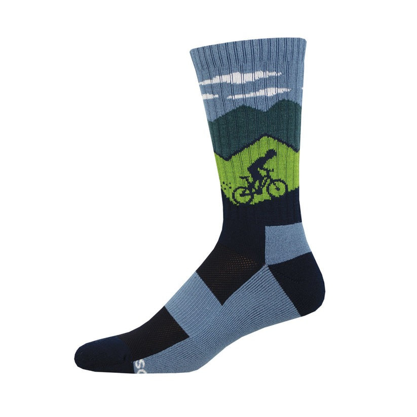 Socksmith Ride On, Ride On, Ride On Merino Wool Sock - Blue