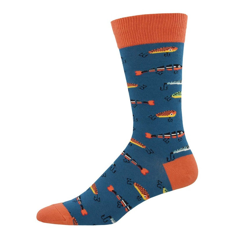 Socksmith Just Fishin' - Steel Blue