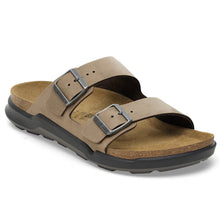 Tobacco sandal with two straps 