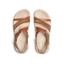 Pair of women's sandals with brown straps