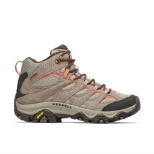 Brown women's hiking boot with Vibram sole