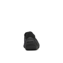 Black slip-on shoe with sole texture 