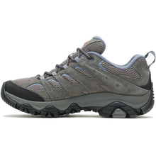 Gray hiking shoe with black Vibram sole 