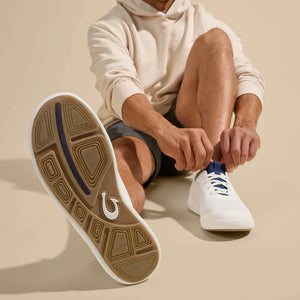 OluKai Moku Pae Slip On - Bright White/Pacifica