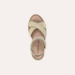 Naot Pavlova Sandal - Radiant Gold Leather / Blonde Raffia