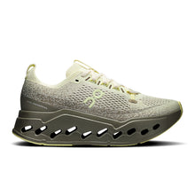 Light green sneaker with a unique sole 