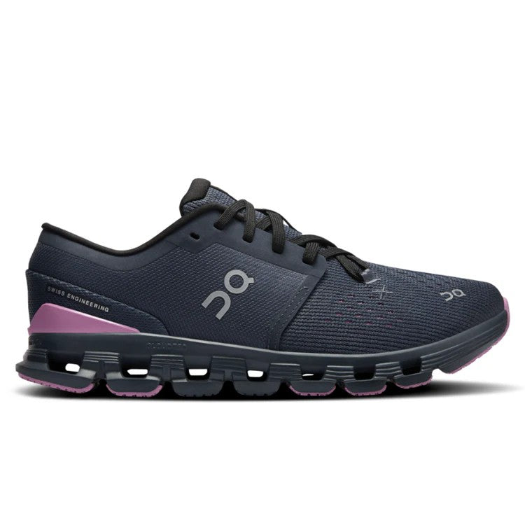 On Running Women's Cloud X 4 Running Shoe - Navy/Sakura