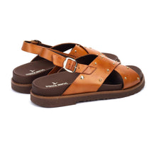 Supportive walking sandal brandy 