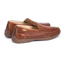 Pair of brown leather loafers