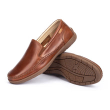 Men's brown leather loafers 
