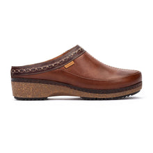 Brown leather clog 