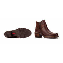Brown leather ankle boot 