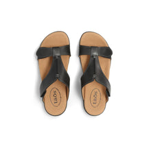 Taos black flat sandal 